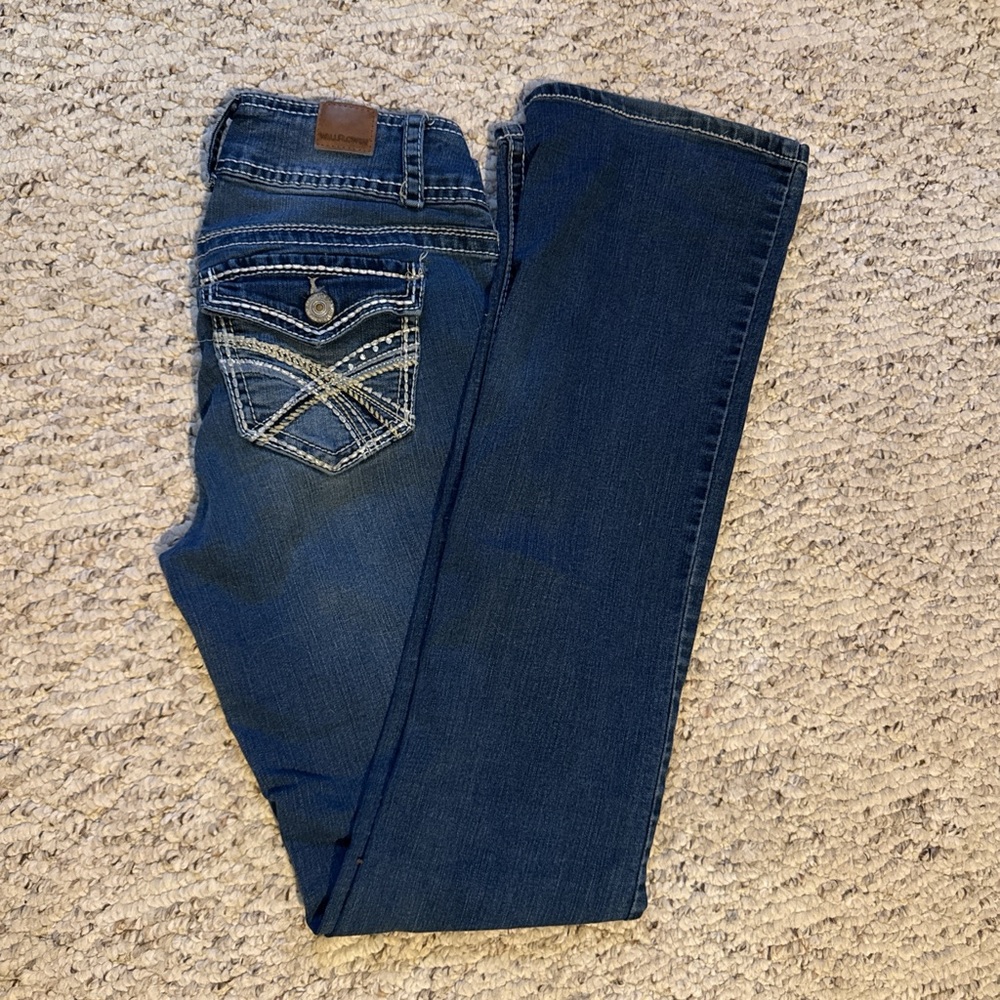 Wallflower Dark Blue Boot Cut Jeans